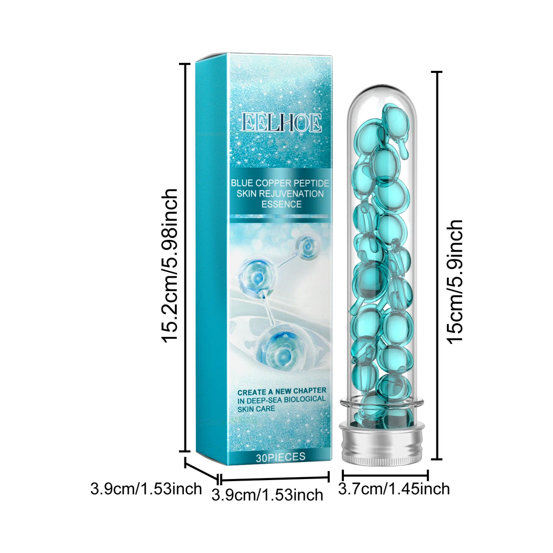 30PCS Facial Serum Capsules Deep Moisturizing Enhance Smoothness Rejuvenating Skin Boosts Elasticity Improve Skin Texture Firming Face Serum