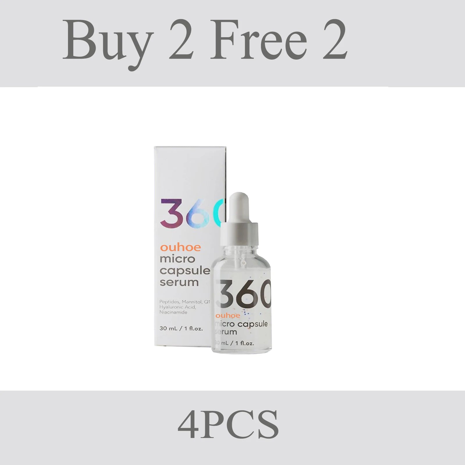 OUHOE 30ml Anti-Wrinkle Firming Capsule Essence Lightweight Fast Absorbing Moisturizing Hydrating Nourishing Face Serum for Daily Skin Care