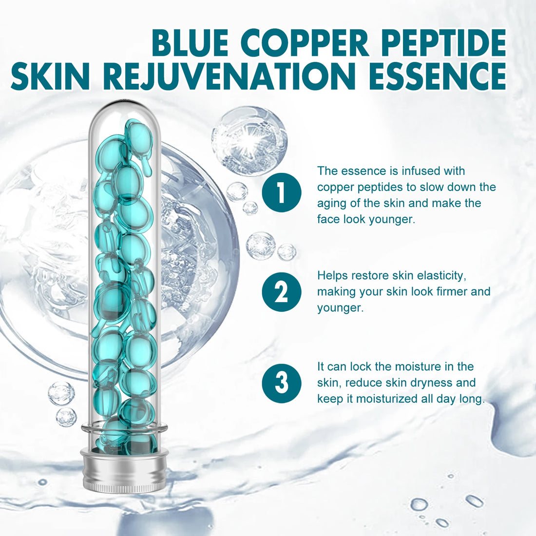30PCS Facial Serum Capsules Deep Moisturizing Enhance Smoothness Rejuvenating Skin Boosts Elasticity Improve Skin Texture Firming Face Serum