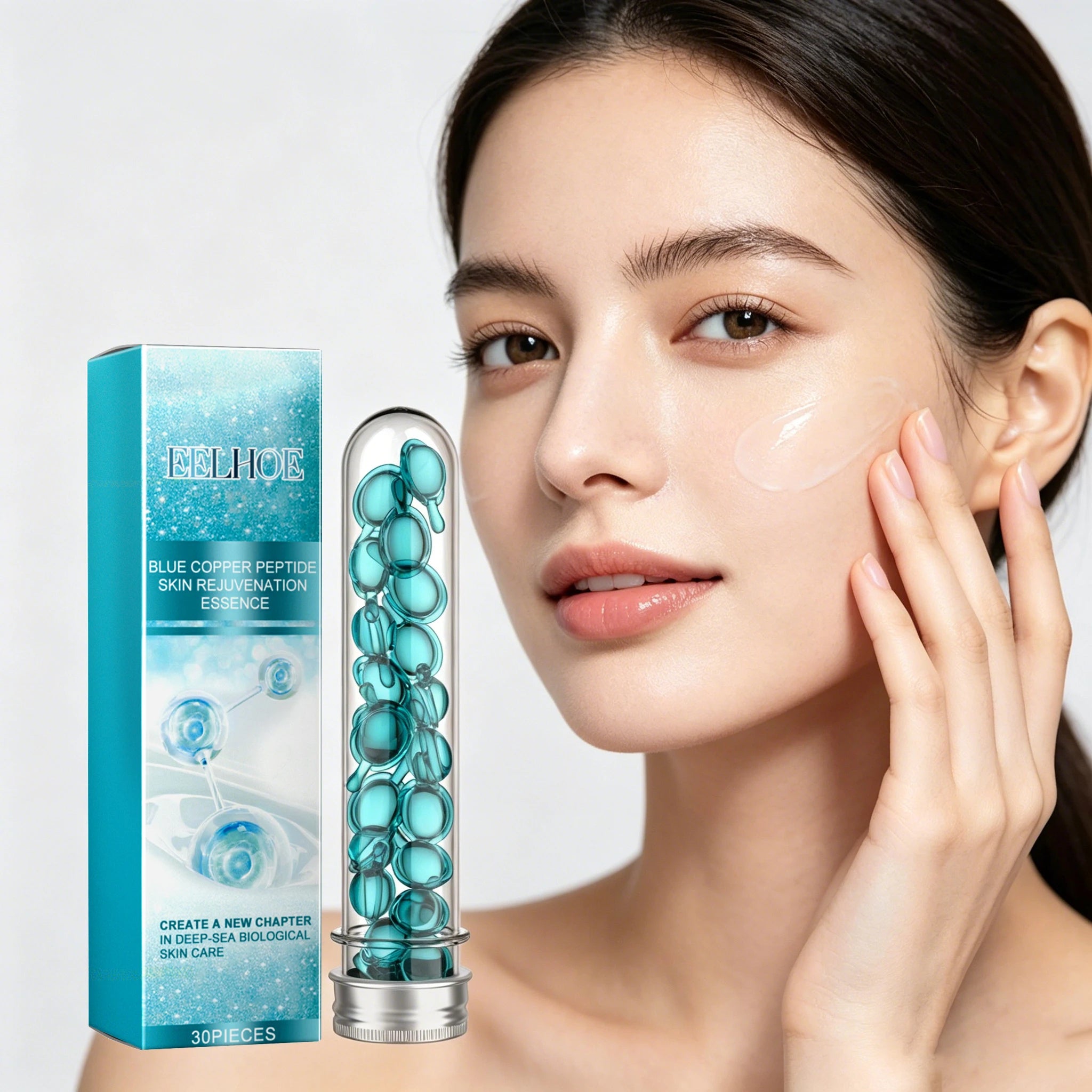 30PCS Facial Serum Capsules Deep Moisturizing Enhance Smoothness Rejuvenating Skin Boosts Elasticity Improve Skin Texture Firming Face Serum