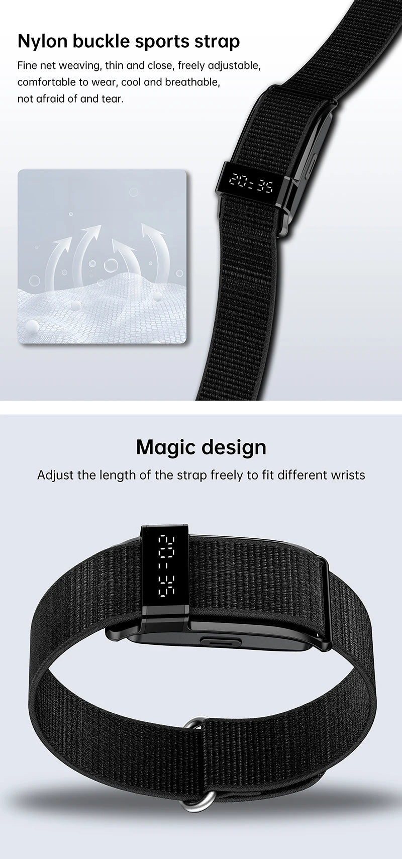 New Sport Fitness Tracker Time Display GPS Smart Bracelet Health Monitoring Pedometer Call Reminder Waterproof Smart Wristband