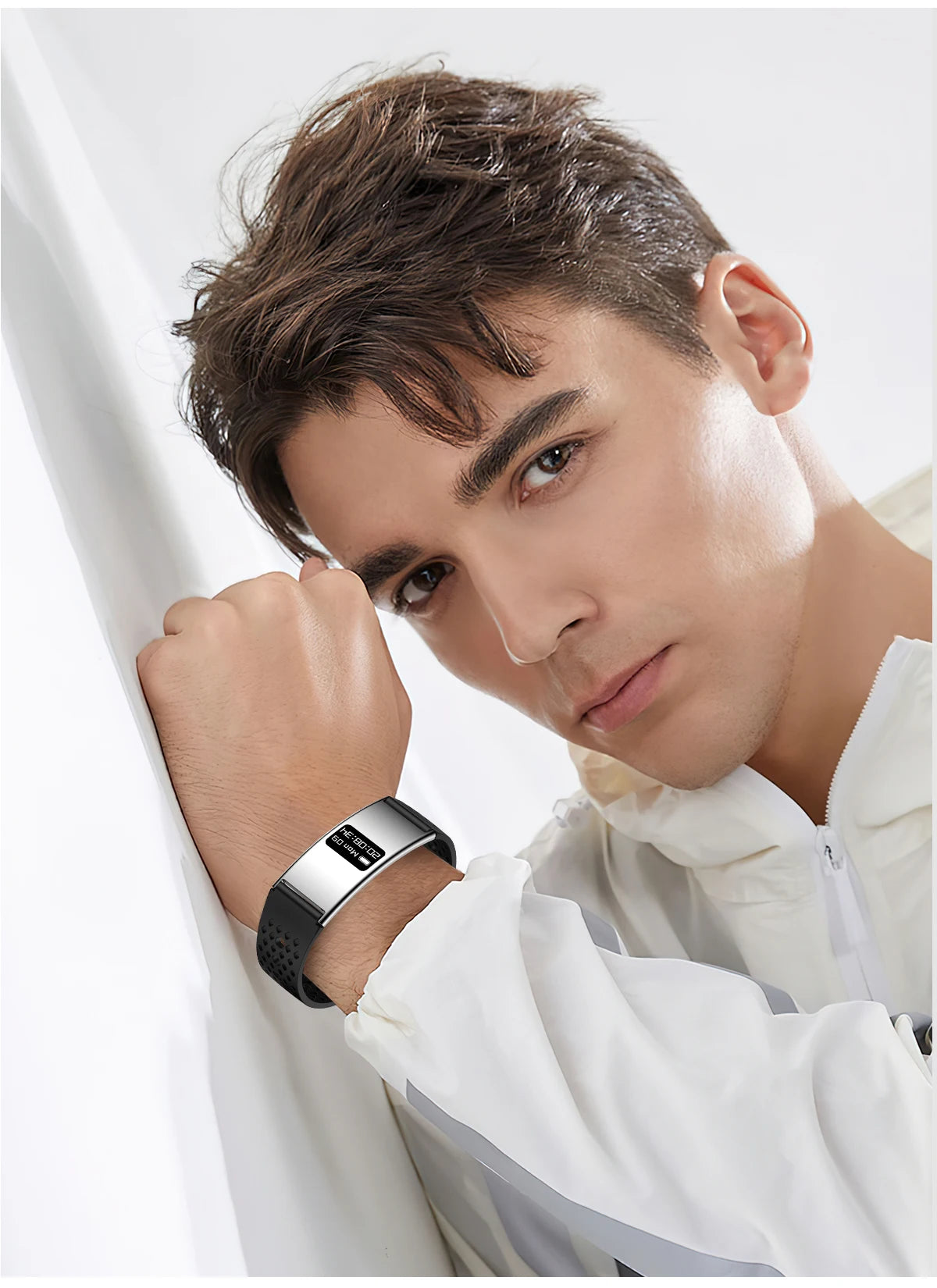 LIGE New 2.8mm Ultra-thin Smart Wristbands Heart Rate Health Monitoring Smart Bracelet Waterproof Sports Electronic Smart Watch