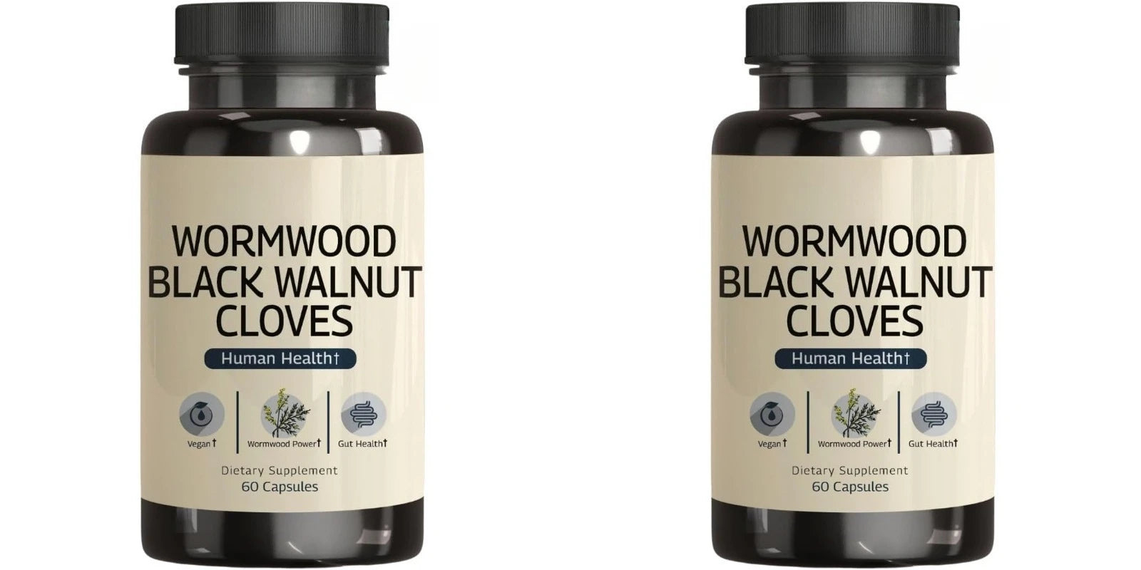 Wormwood Black Walnut Clove Capsules-Supports Digestive Health with Herbal Blend 60 Capsules-Vegan Non-GMO Gut Health Supplement