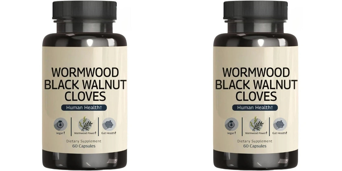 Wormwood Black Walnut Clove Capsules-Supports Digestive Health with Herbal Blend 60 Capsules-Vegan Non-GMO Gut Health Supplement