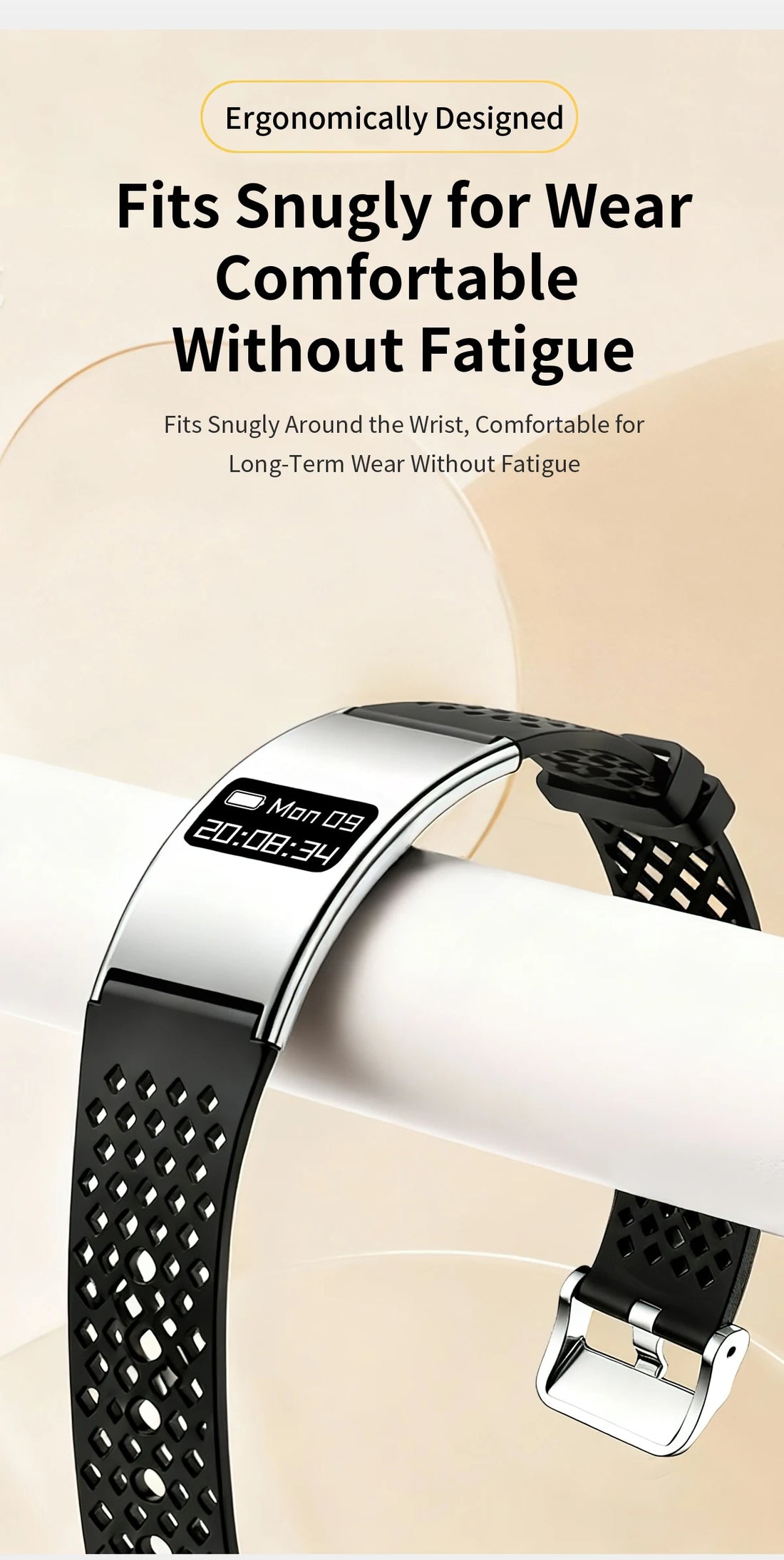 LIGE New 2.8mm Ultra-thin Smart Wristbands Heart Rate Health Monitoring Smart Bracelet Waterproof Sports Electronic Smart Watch