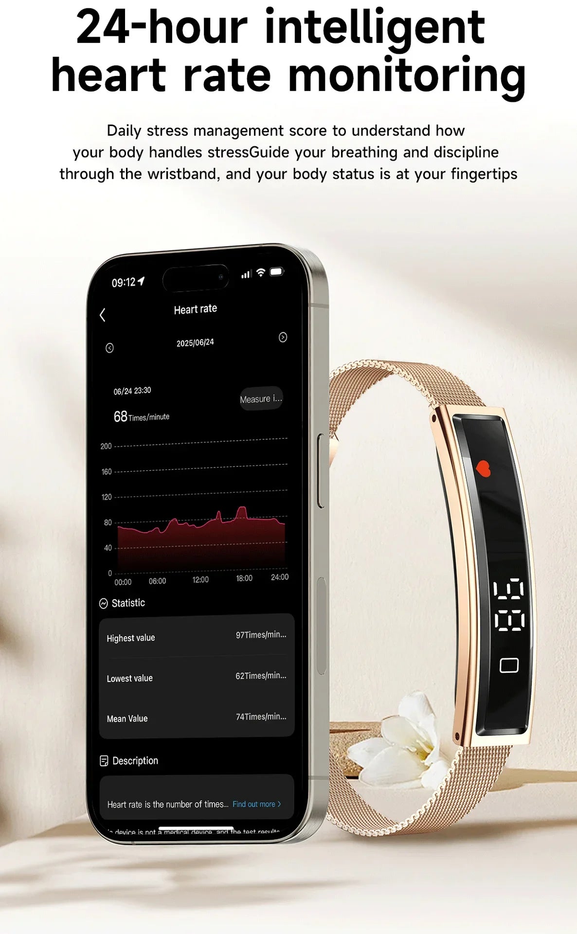 Women Smart Bracelet With Heart Rate Monitor Activity Fitness Tracker Sports Wristband Waterproof Smart Watch Men Smartband