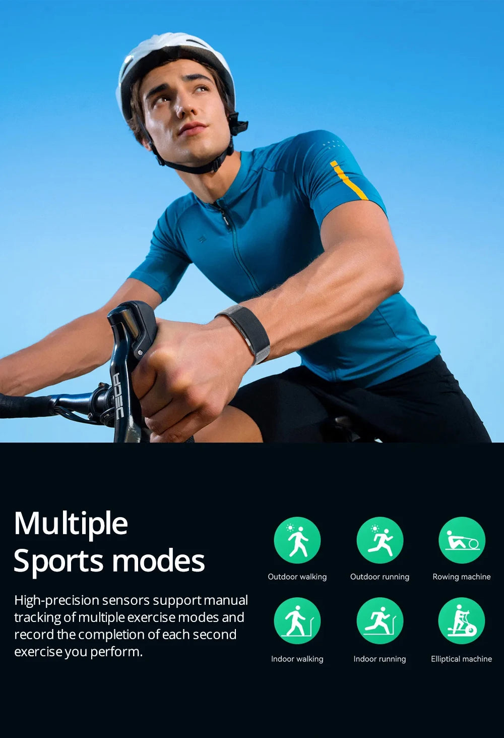 Screenless ECG HRV Smart Bracelet Heart Rate Blood Pressure Monitor Health Waterproof Multiple Sports Fitness Smart Bands Men