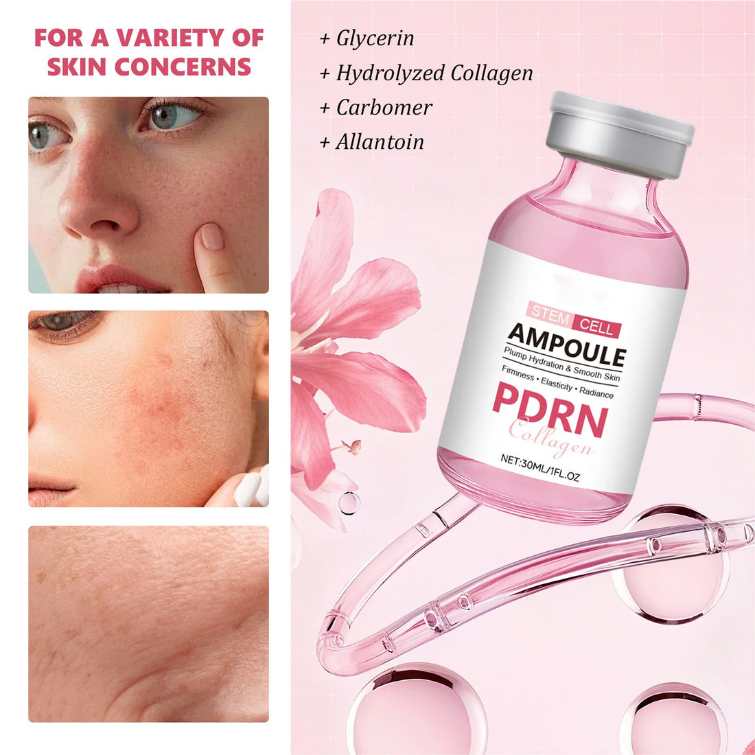 Premium Peptide Lifting Serum | Intensive Firming Ampoule With Collagen Anti-Aging & Skin Tightening