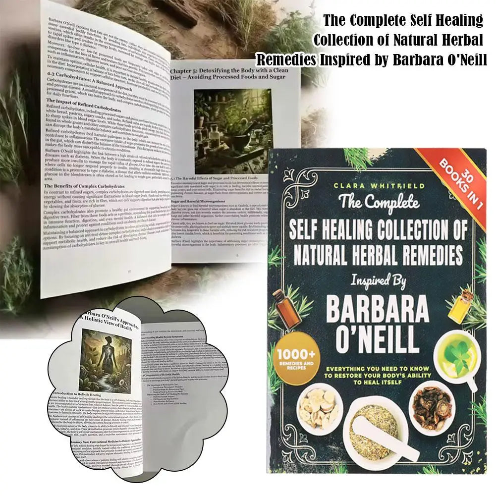 The Complete Natural Herbal Self-Healing Remedies – 1000+ Herbal Recipes & Home Remedies Book for Body Recovery, Holistic Wellness, Healthy Daily Living & Natural Healing