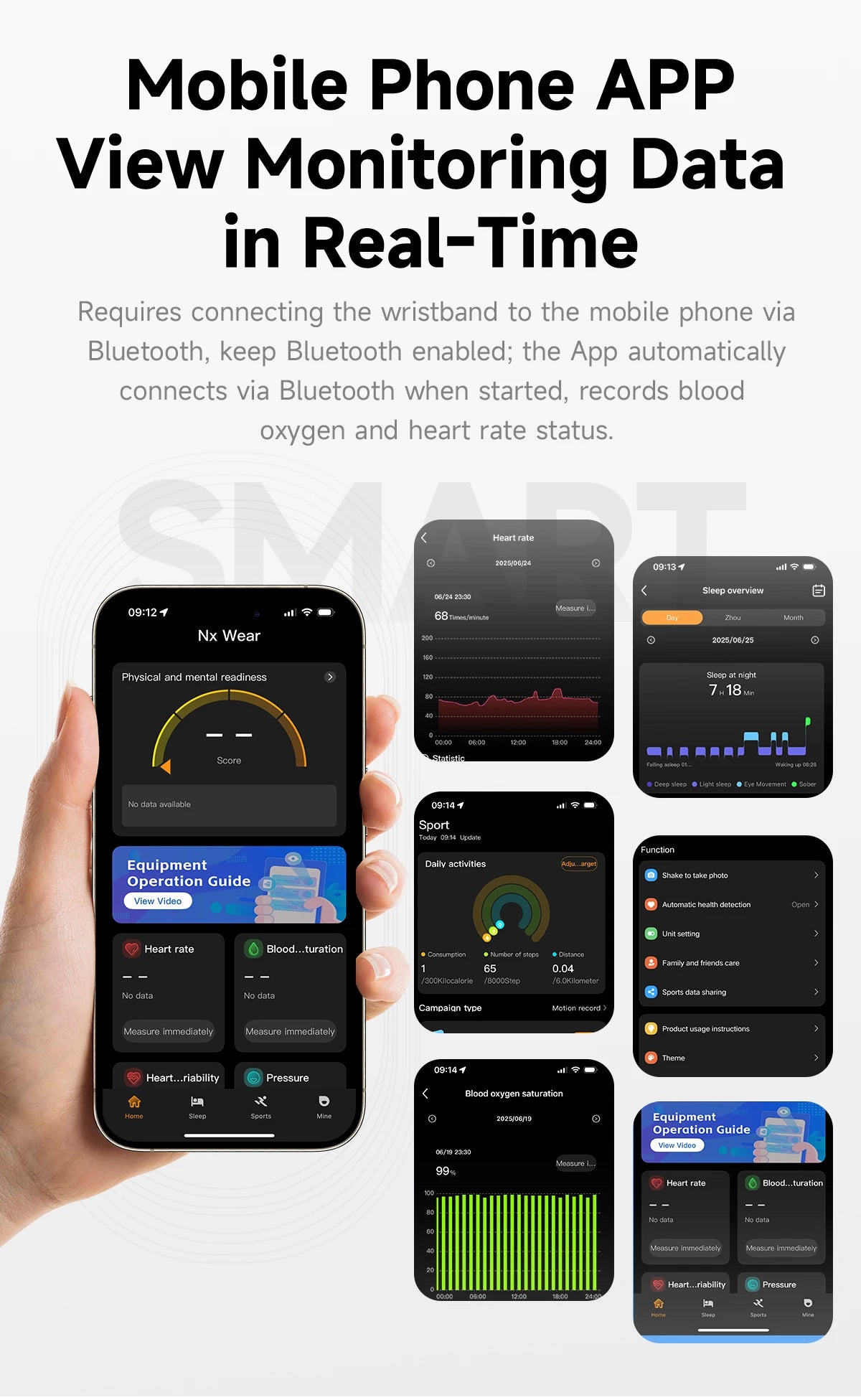 LIGE New 2.8mm Ultra-thin Smart Wristbands Heart Rate Health Monitoring Smart Bracelet Waterproof Sports Electronic Smart Watch