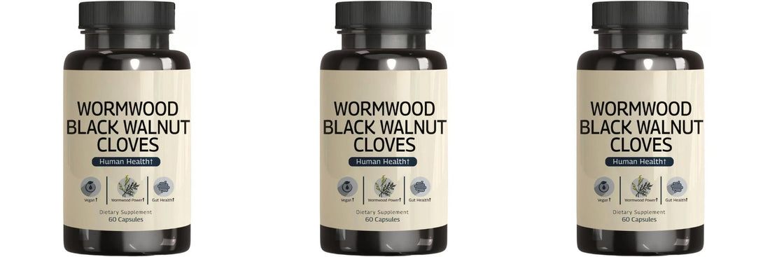 Wormwood Black Walnut Clove Capsules-Supports Digestive Health with Herbal Blend 60 Capsules-Vegan Non-GMO Gut Health Supplement