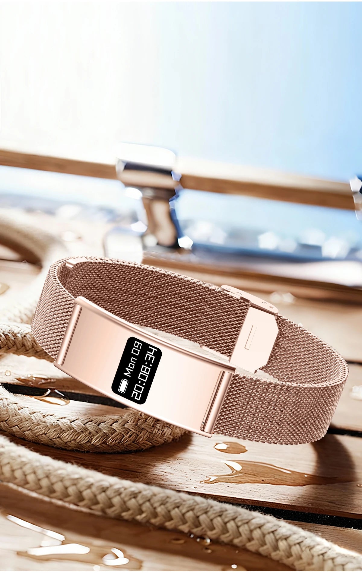 LIGE New 2.8mm Ultra-thin Smart Wristbands Heart Rate Health Monitoring Smart Bracelet Waterproof Sports Electronic Smart Watch