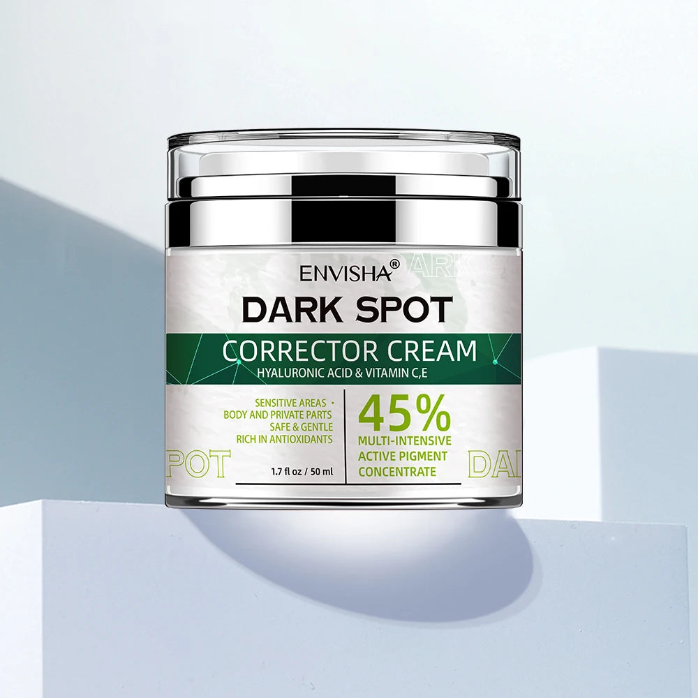 ENVISHA Face Skin Care Whitening Freckle Cream Remove Melasma Dark Spots Melanin Brighten Anti-Aging Lightening Shrink Pores