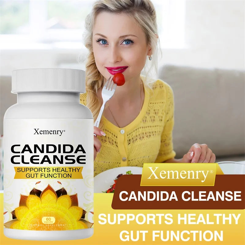 Candida Cleanse - Support Intestinal Detox & Cleansing, Balances Intestinal Flora, Metabolism, Supports Gut, Digestive Health
