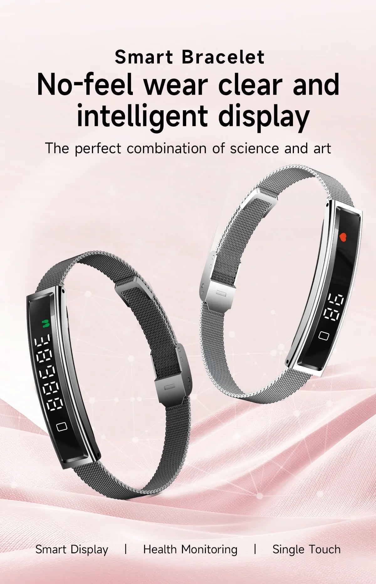 Women Smart Bracelet With Heart Rate Monitor Activity Fitness Tracker Sports Wristband Waterproof Smart Watch Men Smartband