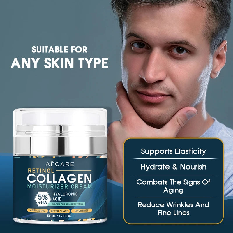 Instant Retinol Lifting Firming Cream Collagen Wrinkle Remover Face Cream For Men Moisturizer Whitening Brighten Skin Products