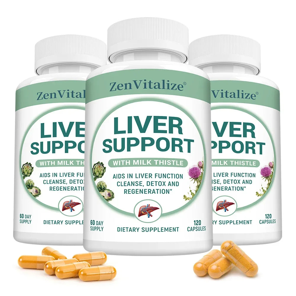 Liver Detox & Cleanse - Supports Healthy Liver Detoxification, Antioxidants, Improves Indigestion, with Milk Thistle, Dandelion