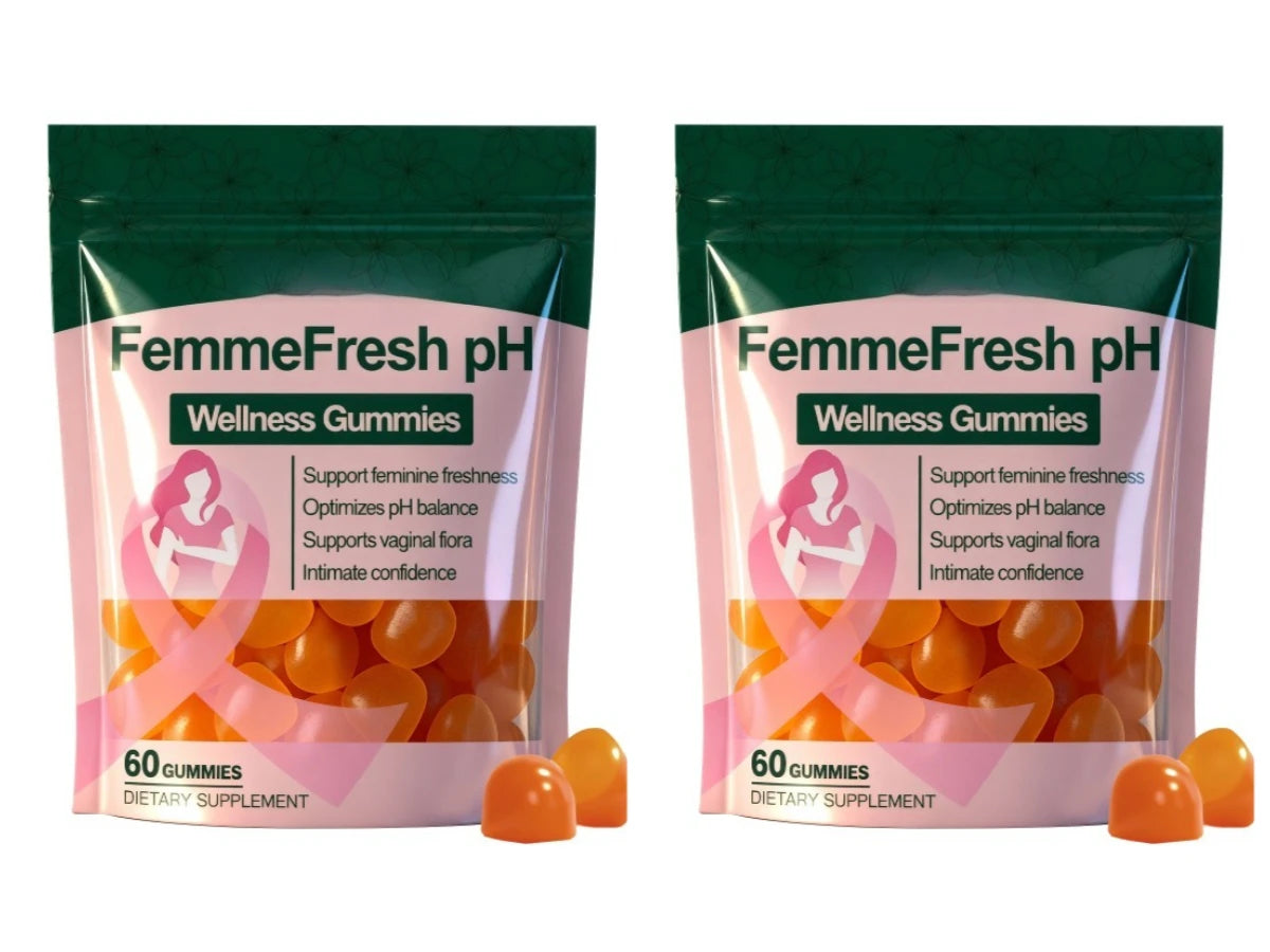 PH Wellness Gummie supplement with VitaminC,Cranberry and Pineapple Support Woman PH Balance & Digestive System Health 60 Count