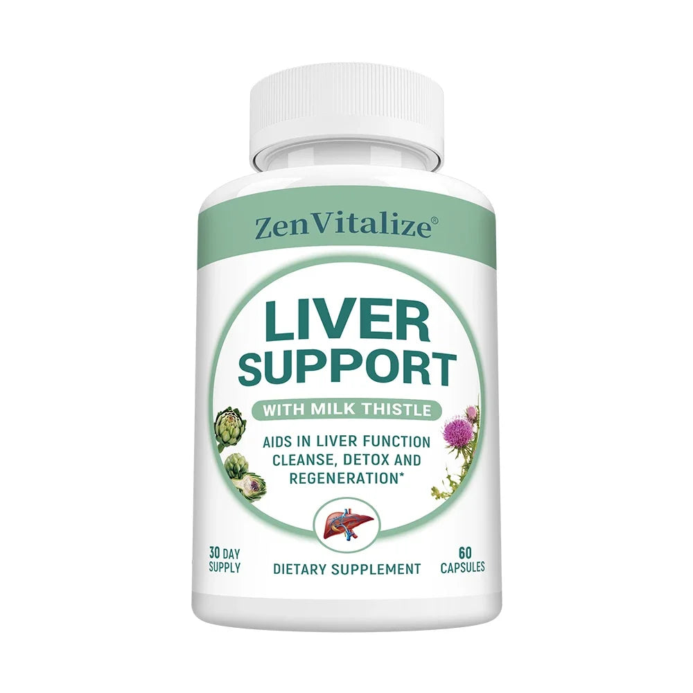 Liver Detox & Cleanse - Supports Healthy Liver Detoxification, Antioxidants, Improves Indigestion, with Milk Thistle, Dandelion