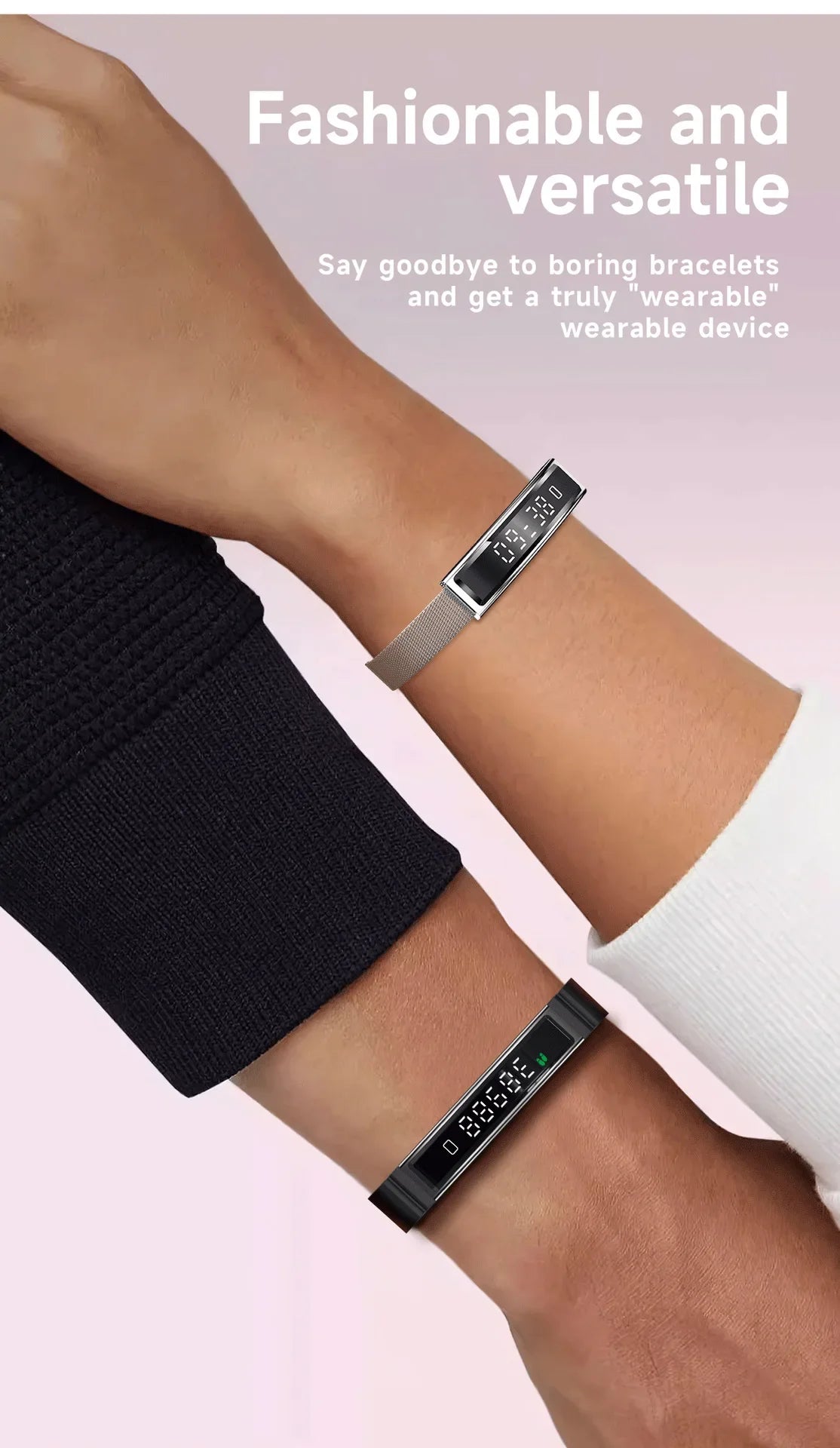 Women Smart Bracelet With Heart Rate Monitor Activity Fitness Tracker Sports Wristband Waterproof Smart Watch Men Smartband