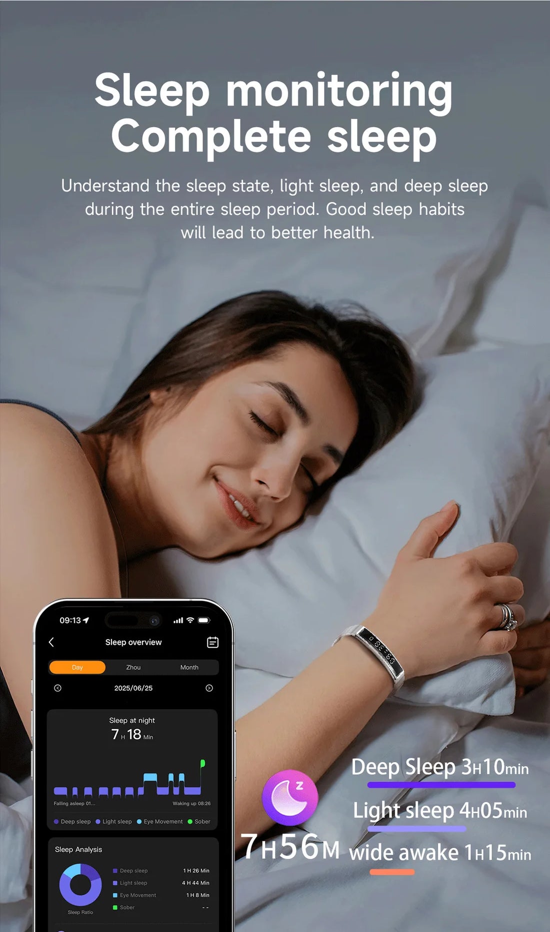 Women Smart Bracelet With Heart Rate Monitor Activity Fitness Tracker Sports Wristband Waterproof Smart Watch Men Smartband