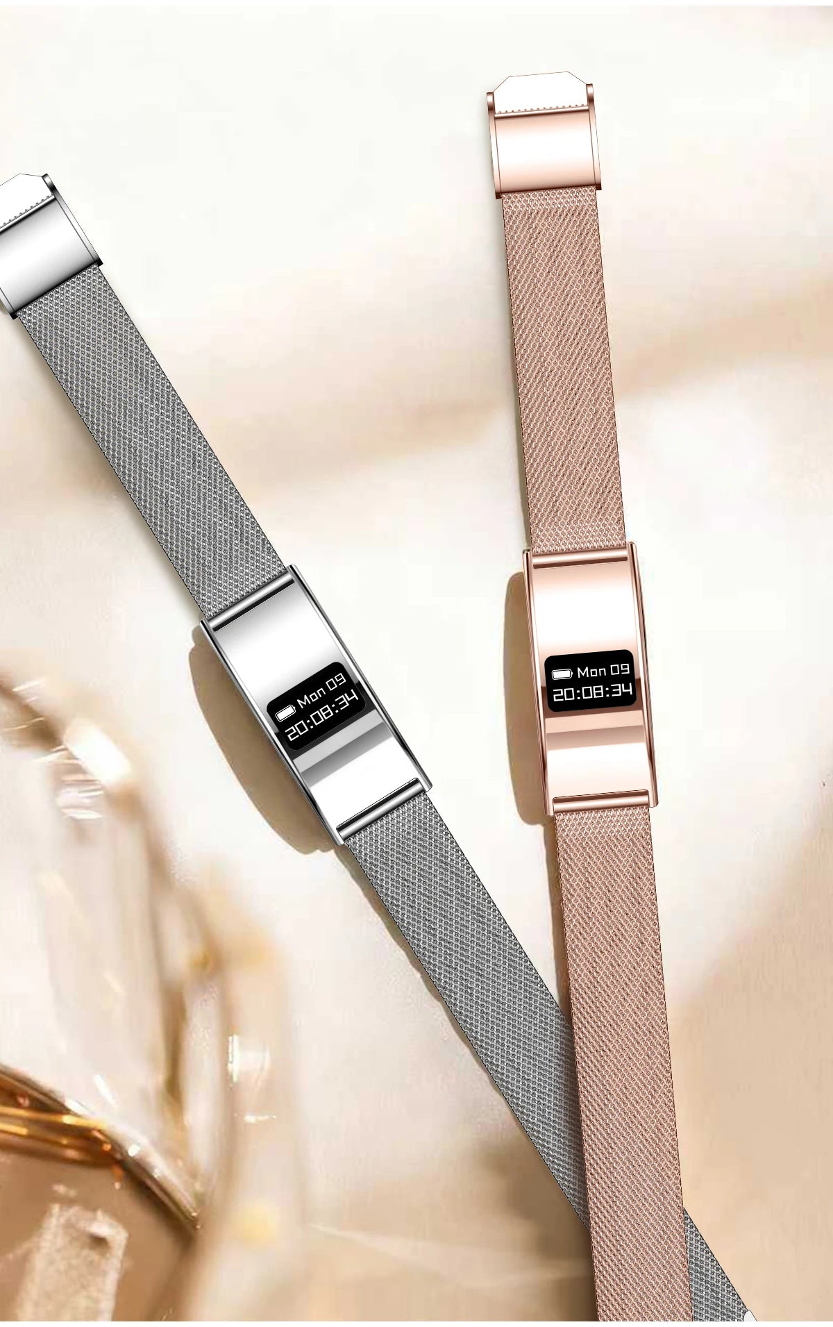 LIGE New 2.8mm Ultra-thin Smart Wristbands Heart Rate Health Monitoring Smart Bracelet Waterproof Sports Electronic Smart Watch