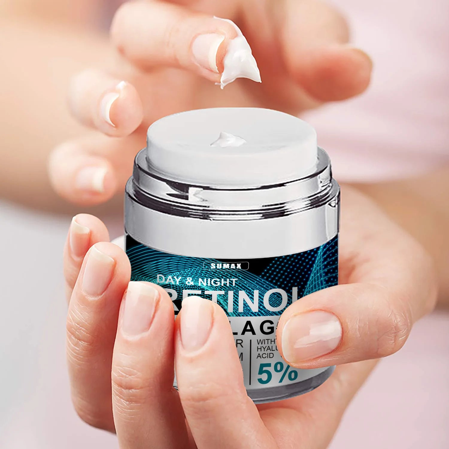 Retinol Anti Aging Face Cream Collagen Wrinkle Remover Hyaluronic Acid Moisturizing Creams Skincare Fade Fine Line Products 50ML