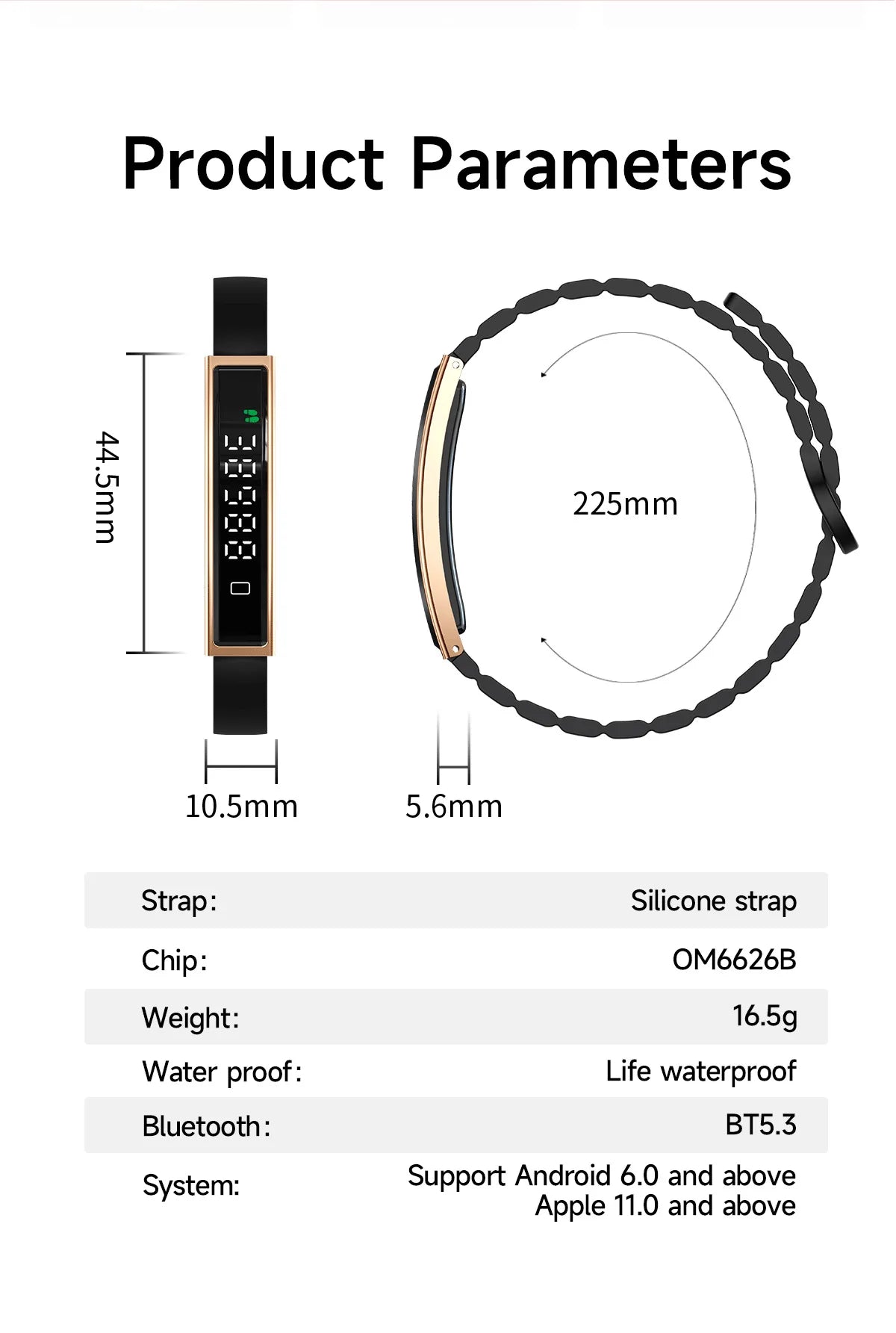 Women Smart Bracelet With Heart Rate Monitor Activity Fitness Tracker Sports Wristband Waterproof Smart Watch Men Smartband